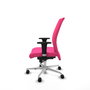 Piqueras Y Crespo Silla Albacete confidente, Rose, Similpiel, Base Aluminium