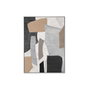 Home ESPRIT Toile Abstrait Moderne Noir Gris 103 x 4,5 x 143 cm
