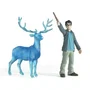 Schleich 42680 Figurine Harry Potter et son Patronus, Personnage de Collection, Jouet Enfant 6 ans et plus