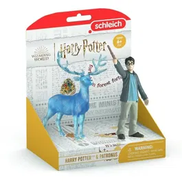 Schleich 42680 Figurine Harry Potter et son Patronus, Personnage de Collection, Jouet Enfant 6 ans et plus
