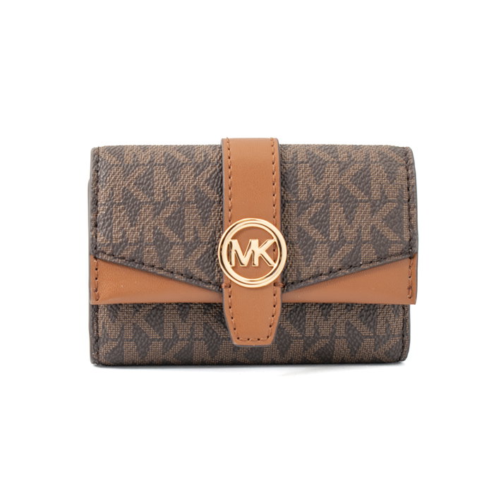 Michael Kors 35S5GGRK4B-BROWN Portefeuille Greenwich Marron en Toile Michael Kors 35S5GGRK4B-BROWN Portefeuille Greenwich Marron en Toile