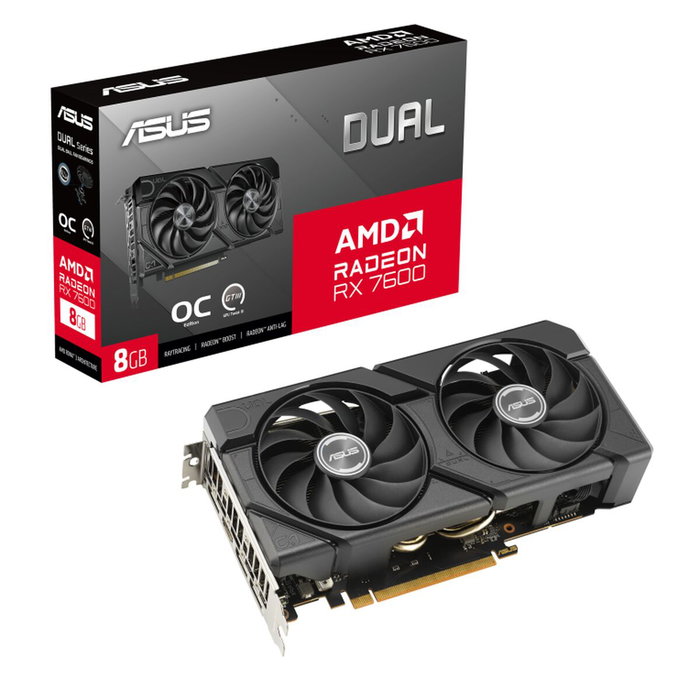 Carte Graphique Asus RX7600-O8G-EVO 8 GB GDDR6