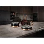 Menastyl Batterie de cuisine induction Black Copper 13 pièces avec poignée amovible