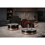Menastyl Batterie de cuisine induction Black Copper 13 pièces avec poignée amovible