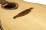 LAG Guitare Acoustique Folk Dreadnought Gaucher Naturelle Table Epicéa Massif Acajou