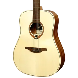 LAG Guitare Acoustique Dreadnought Natural Gaucher