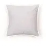 Coussin déhoussable Today Charme 40 x 40 cm - Housse en coton et garnissage polyester - Finition dentelle avec zip invisible - Collection décoration élégante