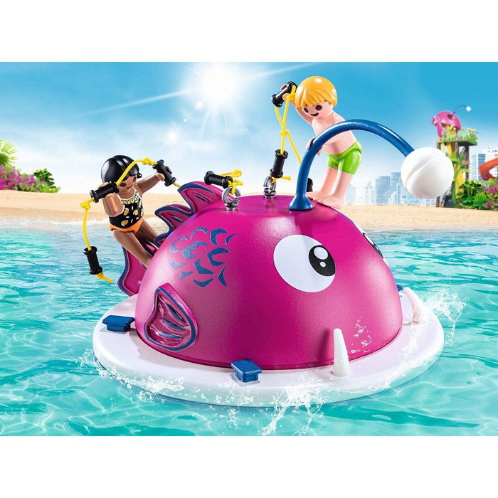 Playmobil 9466 Île d'Escalade avec Poisson Lumineux, Jouet Aquatique pour Enfants