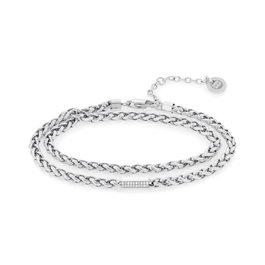 Tommy Hilfiger Bracelet Argenté en Acier Inoxydable 40 cm