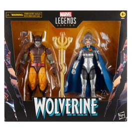 HASBRO Marvel Legends Series Blister figurines Wolverine et Lilandra Neramani 15cm