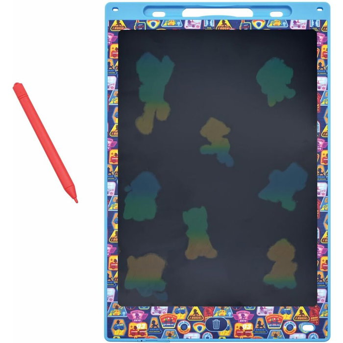 LEXIBOOK Pizarra magica educativa Patrulla Canina Paw Patrol - Tablette à dessin LCD pour enfants avec stylet et motifs, 11 pouces (28 cm), à partir de 3 ans