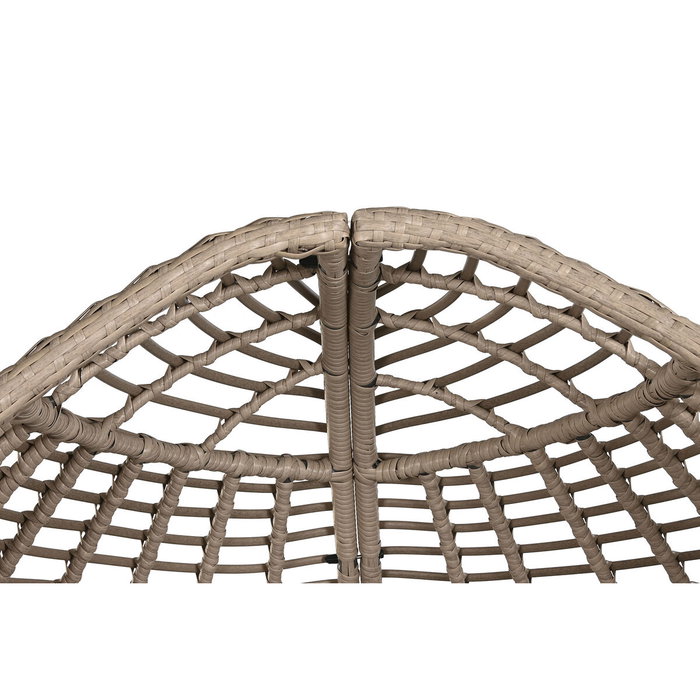 Canapé de jardin Home ESPRIT Gris foncé 198 x 168 x 168 cm