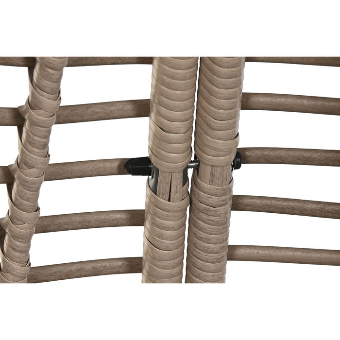 Canapé de jardin Home ESPRIT Gris foncé 198 x 168 x 168 cm