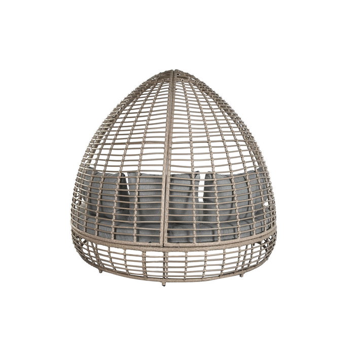 Canapé de jardin Home ESPRIT Gris foncé 198 x 168 x 168 cm