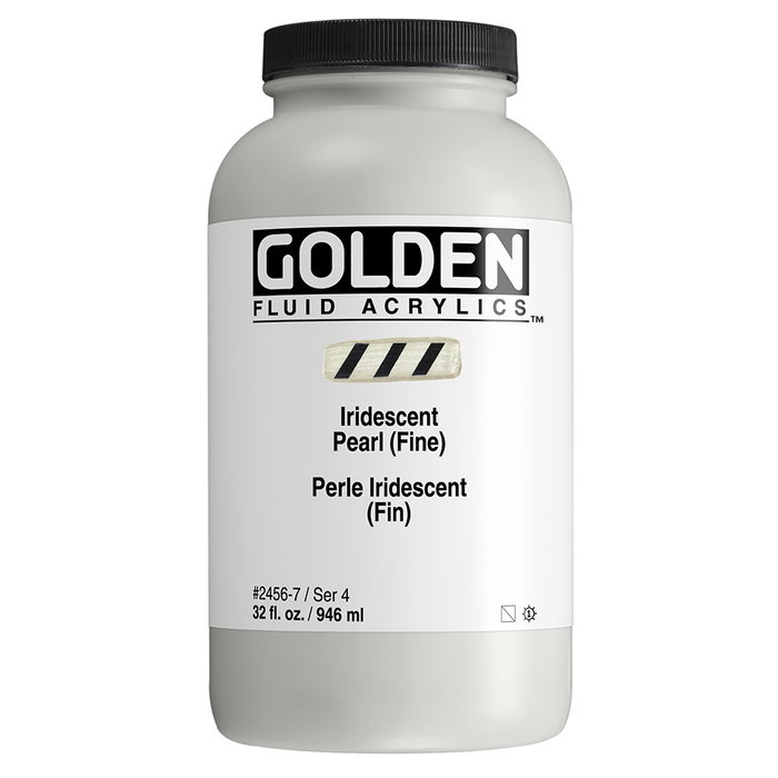 Golden Couleurs Acryliques Fluides Perle Iridescente (Fines) 946 ml Golden Couleurs Acryliques Fluides Perle Iridescente (Fines) 946 ml