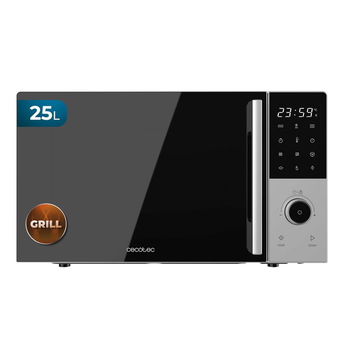 Micro-ondes avec grill Cecotec Proclean 2500 25L Noir 2200W Digital Inox Timer Micro-ondes avec grill Cecotec Proclean 2500 25L Noir 2200W Digital Inox Timer
