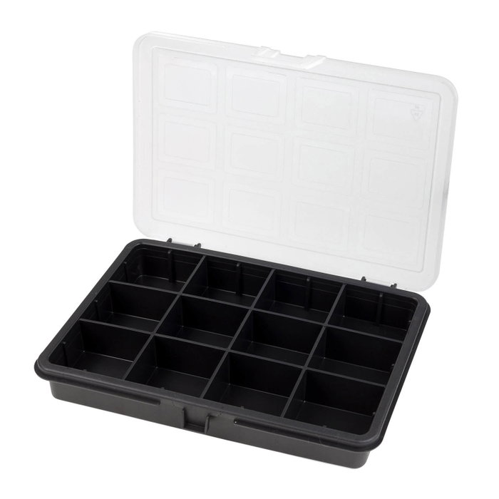 ART PLAST Organisateur en plastique 12 compartiments 180x128x32 mm ART PLAST Organisateur en plastique 12 compartiments 180x128x32 mm