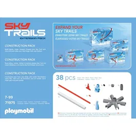 Playmobil Sky Trails: Construction Pack - Set d'expansion pour circuit aérien, 38 pièces, à partir de 7 ans