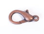 Innspiro Lot de 2 fermoirs mousqueton en métal cuivre vieilli 4,5x18mm