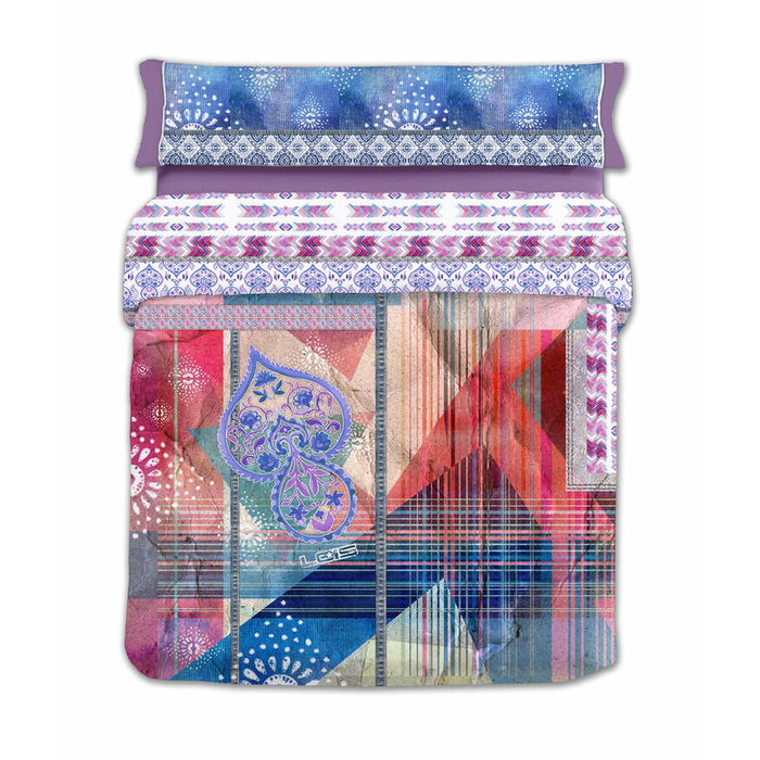 Housse de Couette Lois JAVA P. Mauve Lit 1 persone 150 x 230 cm Housse de Couette Lois JAVA P. Mauve Lit 1 persone 150 x 230 cm