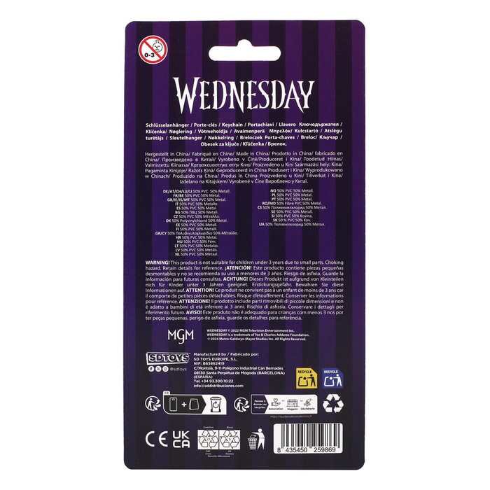 Mercredi porte-clés Enid 7 cm