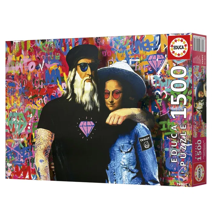 Educa Puzzle Léo et Lisa 1500 pièces, Dessin animé, 60 x 85 cm