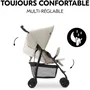 Hauck SPORT - Poussette canne pliable et inclinable, avec capote pare-soleil, 4 roues pivotantes, harnais 5 points et panier XL, pour bébé jusqu'à 15 kg - Beige