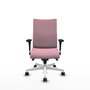 Piqueras Y Crespo Chaise de bureau Albacete confidente, Rose, Mécanisme Synchrone, Bras 1D