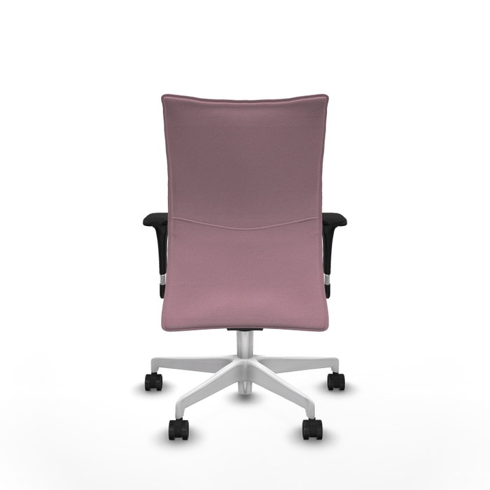 Piqueras Y Crespo Chaise de bureau Albacete confidente, Rose, Mécanisme Synchrone, Bras 1D