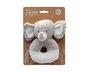 KioKids Sonajero Peluche Elefante Gris 13 cm - Hochet doudou éléphant gris pour bébé dès la naissance, collection Dolci amici