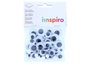 Innspiro Lot de 75 yeux mobiles noirs autocollants tailles assorties