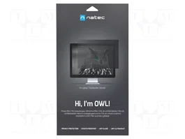 NATEC Filtre de privatisation RGPD OWL 24 pouces naturel (transparent)
