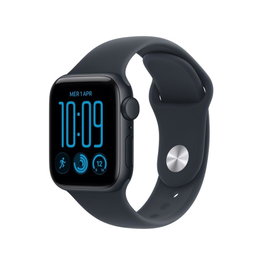 Apple Watch SE 3 GPS 40mm Midnight Aluminium Case with Navy Blue Sport Band S/M