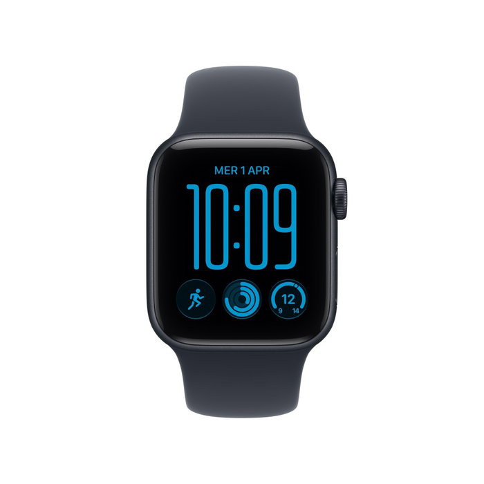 Apple Watch SE 3 GPS 40mm Midnight Aluminium avec Bracelet Sport Bleu Marine S/M Apple Watch SE 3 GPS 40mm Midnight Aluminium avec Bracelet Sport Bleu Marine S/M