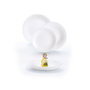 Luminarc Feston Vaisselle 18 Pièces - 6 Personnes en Verre Opal Blanc
