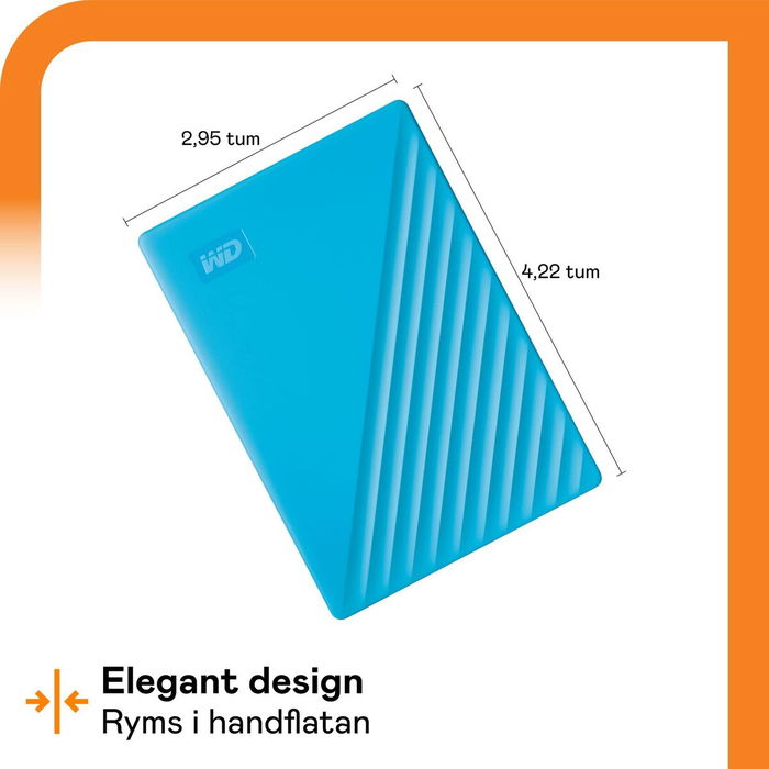 Disque dur Western Digital My Passport 2 TB Bleu Disque dur Western Digital My Passport 2 TB Bleu