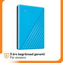 Disque dur Western Digital My Passport 2 TB Bleu