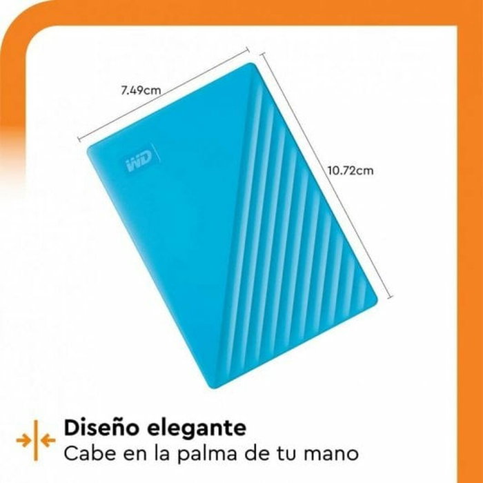 Disque dur Western Digital My Passport Bleu 2 TB HDD Disque dur Western Digital My Passport Bleu 2 TB HDD