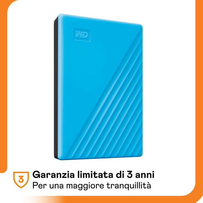 Disque dur Western Digital My Passport Bleu 2 TB HDD Disque dur Western Digital My Passport Bleu 2 TB HDD