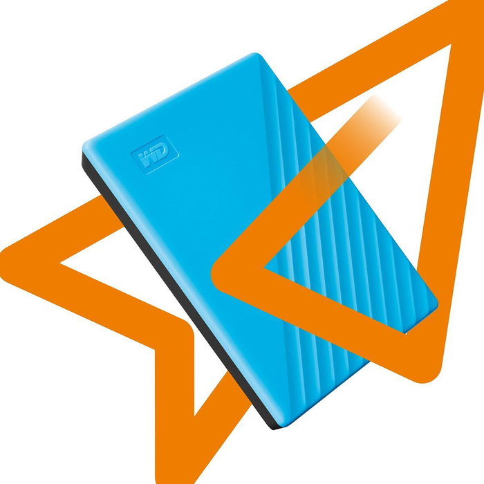 Disque dur Western Digital My Passport Bleu 2 TB HDD