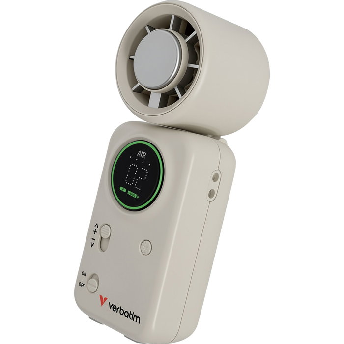 Verbatim Cool 'n' Go Ice Touch Pro Handheld Fan White/Silver