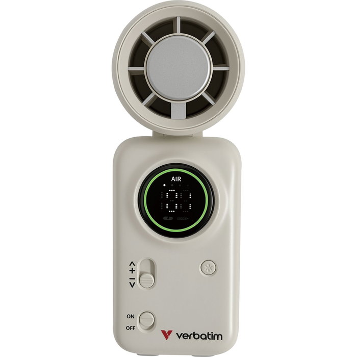 Verbatim Cool 'n' Go Ice Touch Pro Handheld Fan White/Silver