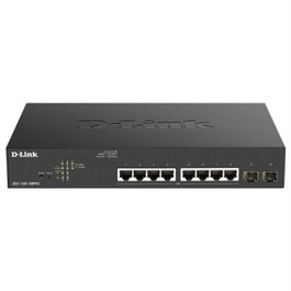 D-Link DGS-1100-10MPV2 Switch Géré 8 Ports Gigabit PoE+ et 2 SFP