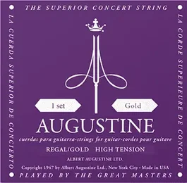 AUGUSTINE Jeu de cordes classique nylon crystal entorchage laiton - Tension normale