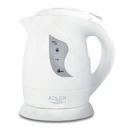 Adler AD 08 Bouilloire électrique 850 W 1 L Blanc avec arrêt automatique et base rotative 360°