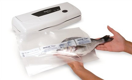 Magic Vac Machine à emballer sous vide domestique PRONTO - Prolonge la conservation des aliments, intuitif, pour réfrigérateur et congélateur