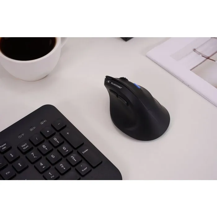 Bluestork ERGO LUMI PRO Souris ergonomique verticale Noir