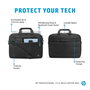HP - Sacoche pour ordinateur portable professionnel 15,6 pouces - Écoresponsable, RFID, compartiment pour traceur Bluetooth, protection et organisation de voyage