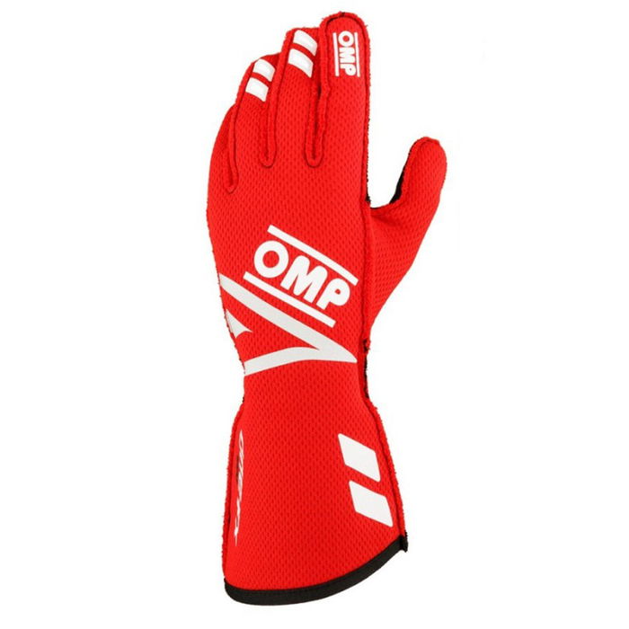 Omp Gants One Evo Fx Fia 8856-2018 Rouge Taille S Matériau Nid Abeille Coutures Internes Inserts Silicone
