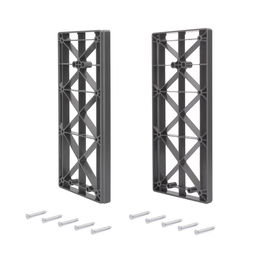 Emuca Accessoire latéral pour penderie rabattable pour armoire Sway, Plastique, Titane